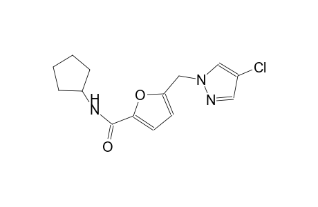2-furancarboxamide, 5-[(4-chloro-1H-pyrazol-1-yl)methyl]-N-cyclopentyl-