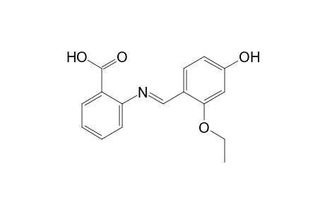 o-[(2-ethoxy-4-hydroxybenzylidene)amino]benzoic acid