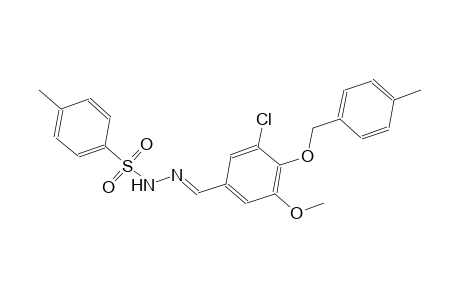 N'-((E)-{3-chloro-5-methoxy-4-[(4-methylbenzyl)oxy]phenyl}methylidene)-4-methylbenzenesulfonohydrazide