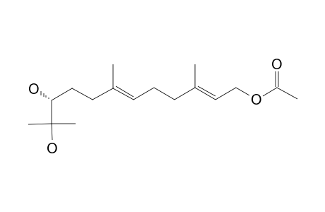 (10R,2E,6E)-10,11-Dihydroxyfarnesyl Acetate