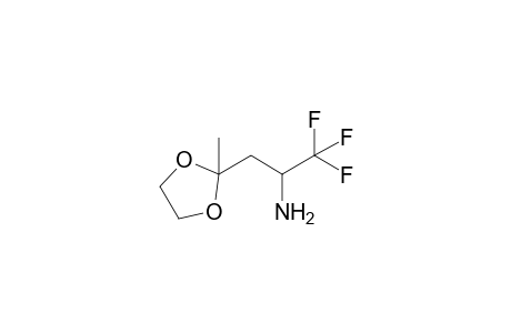 (+-)-2-(2-Amino-3,3,3-trifluoropropyl)-2-methyl-1,3-dioxolane