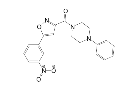 [5-(3-Nitrophenyl)-1,2-oxazol-3-yl](4-phenylpiperazin-1-yl)methanone