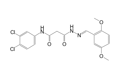 beta-alanine, N-(3,4-dichlorophenyl)-3-oxo-, 2-[(E)-(2,5-dimethoxyphenyl)methylidene]hydrazide
