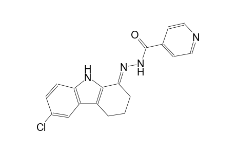 N'-[(1E)-6-chloro-2,3,4,9-tetrahydro-1H-carbazol-1-ylidene]isonicotinohydrazide