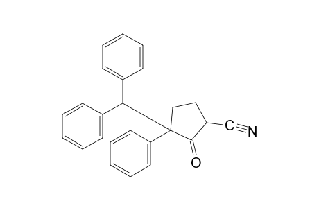 3-(diphenylmethyl)-2-oxo-3-phenylcyclopentanecarbonitrile
