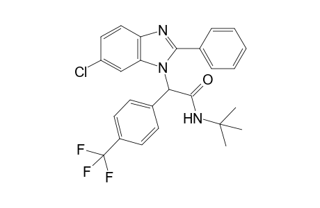 N-(tert-Butyl)-2-(6-chloro-2-phenyl-1H-benzimidazol-1-yl)-2-(4-(trifluoromethyl)phenyl)acetamide