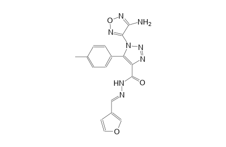 1-(4-amino-1,2,5-oxadiazol-3-yl)-N'-[(E)-3-furylmethylidene]-5-(4-methylphenyl)-1H-1,2,3-triazole-4-carbohydrazide