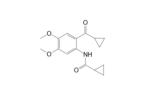 Cyclopropanecarboxamide, N-[2-(cyclopropylcarbonyl)-4,5-dimethoxyphenyl]-