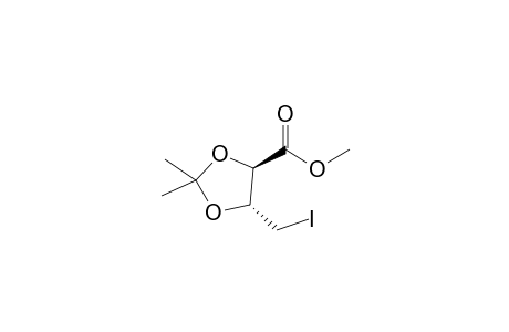 (4R,5R)-5-(iodomethyl)-2,2-dimethyl-1,3-dioxolane-4-carboxylic acid methyl ester