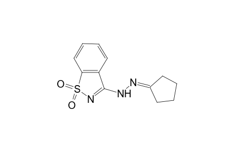 Cyclopentanone (1,1-dioxido-1,2-benzisothiazol-3-yl)hydrazone