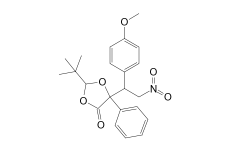 2-tert-Butyl-5-phenyl-5-[2-nitro-1-(4-methoxyphenyl)ethyl]-1,3-dioxolan-4-one