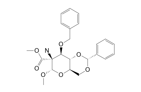 METHYL-(2S)-2-AMINO-3-O-BENZYL-4,6-O-BENZYLIDENE-2-DEOXY-2-C-METHOXYCARBONYL-ALPHA-D-ARABINOHEXOSIDE