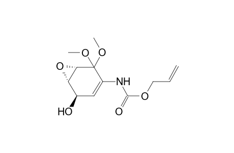 (1RS,2SR,3SR)-5-[(Allyloxycarbonyl)amino]-2,3-epoxy-4,4-dimethoxycyclohex-5-enol