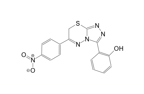 2-[6-(4-nitrophenyl)-7H-[1,2,4]triazolo[3,4-b][1,3,4]thiadiazin-3-yl]phenol