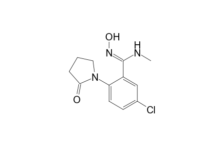 (Z)-1-{4'-Chloro-2'-[methylamino(hydroxyimino)methyl]phenyl}-2-pyrrolidinone