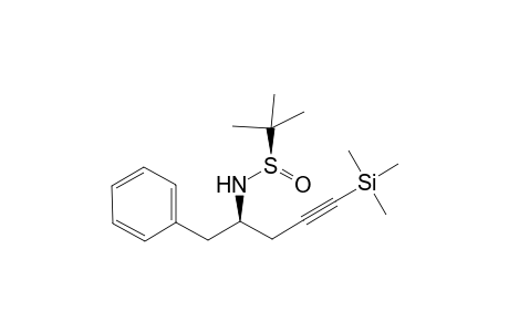 (2R,RS)-N-(tert-Butylsulfinyl)-1-phenyl-5-(trimethylsilyl)pent-4-yn-2-amine