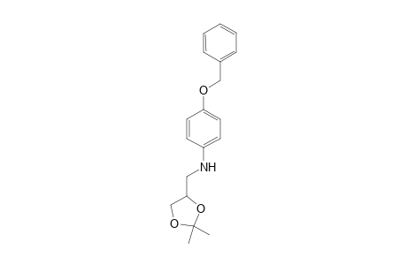 4-{4'-[p-(Benzyloxy)phenyl]aminomethyl}-2,2-dimethyl-1,3-dioxacyclopentane