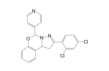 2-(2,4-dichlorophenyl)-5-(4-pyridinyl)-1,10b-dihydropyrazolo[1,5-c][1,3]benzoxazine