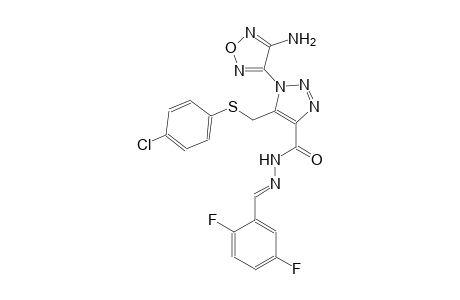 1-(4-amino-1,2,5-oxadiazol-3-yl)-5-{[(4-chlorophenyl)sulfanyl]methyl}-N'-[(E)-(2,5-difluorophenyl)methylidene]-1H-1,2,3-triazole-4-carbohydrazide
