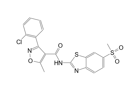 3-(2-chlorophenyl)-5-methyl-N-[6-(methylsulfonyl)-1,3-benzothiazol-2-yl]-4-isoxazolecarboxamide