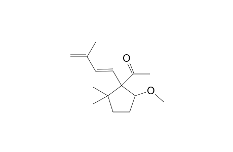 (E,1RS,5RS)-5-methoxy-2,2-dimethyl-1-(3'methyl-1',3'-butadienyl)cyclopenyl methyl ketone