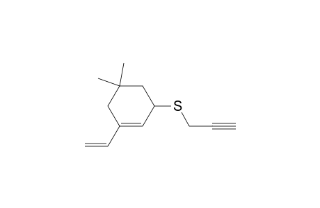 1-ethenyl-5,5-dimethyl-3-(prop-2-ynylthio)cyclohexene