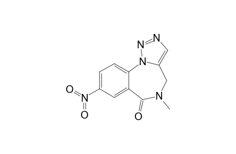 8-Nitro-5-methyl[1,2,3]triazolo[1,5-a][1,4]benzodiazepin-6(4H)-one