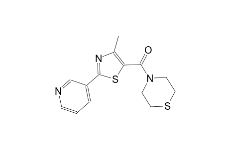 4-{[4-methyl-2-(3-pyridinyl)-1,3-thiazol-5-yl]carbonyl}thiomorpholine