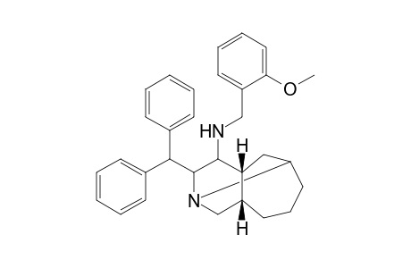 cis-11-(Diphenylmethyl)-N-[(2-methoxyphenyl)methyl]-1-azatricyclo[5.4.0.0(3,9)]undecan-10-amine