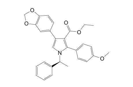 Ethyl 2-(4-methoxyphenyl)-4-(3,4-methylenedioxy)phenyl)-1-[(1S)-1-phenylethyl]-1H-pyrrole-3-carboxylate