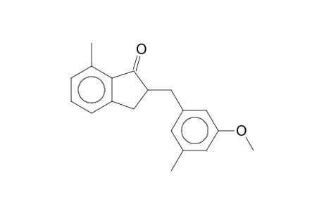 2-(3-Methoxy-5-methylbenzyl)-7-methyl-1-indanone
