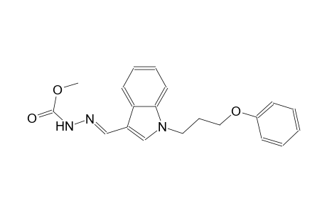methyl (2E)-2-{[1-(3-phenoxypropyl)-1H-indol-3-yl]methylene}hydrazinecarboxylate
