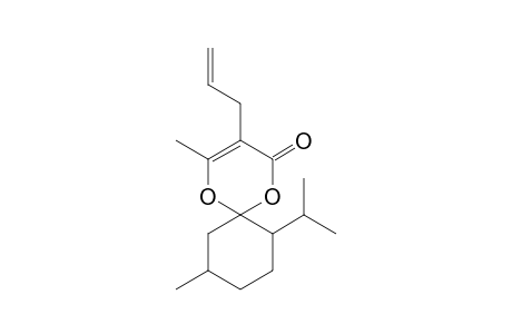 1,5-Dioxaspiro[5.5]undec-3-en-2-one, 7-isopropyl-4,10-dimethyl-3-(2-propenyl)-