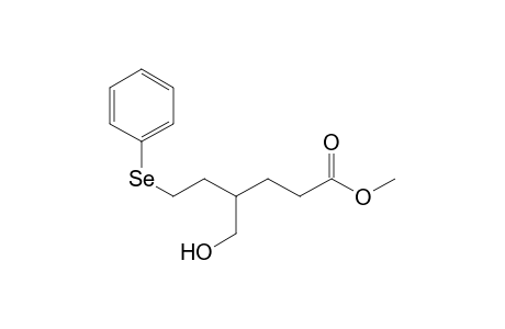 Methyl 4-hydroxymethyl-6-selenophenylhexanoate