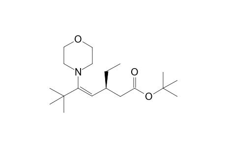 (Z)-(S)-tert-Butyl 5-morpholino-3-ethyl-6,6-dimethyl-4-heptenoate