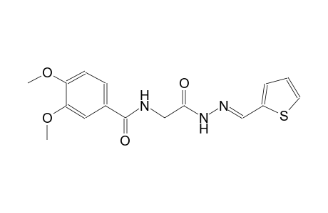3,4-dimethoxy-N-{2-oxo-2-[(2E)-2-(2-thienylmethylene)hydrazino]ethyl}benzamide