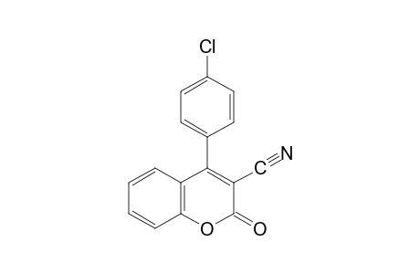4-(p-chlorophenyl)-2-oxo-2H-1-benzopyran-3-carbonitrile