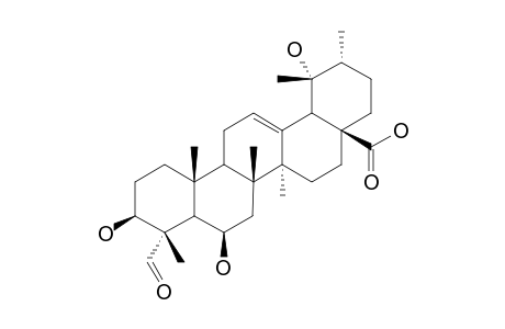 3-BETA,6-BETA,19-ALPHA-TRIHYDROXY-23-OXO-URS-12-EN-28-OIC-ACID