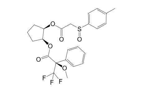 (1S,2R)-2-[(R)-.alpha.-Methoxy-.alpha.-(trifluoromethyl)phenylacetoxy]cyclopentyl (Rs)-(p-tolylsulfinyl)acetate