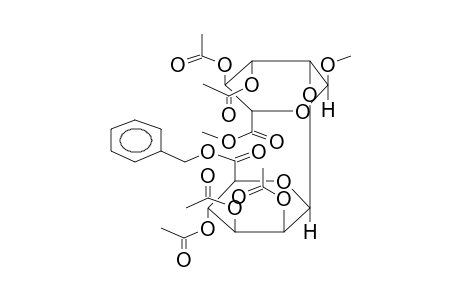 METHYL{METHYL-3,4-DI-O-ACETYL-2-O-[BENZYL(2,3,4-TRI-O-ACETYL-BETA-D-MANNOPYRANOSYL)URONATE]-ALPHA-D-MANNOPYRANOSIDE}URONATE