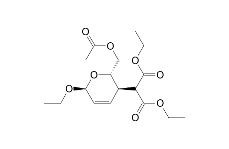 Propanedioic acid, [2-[(acetyloxy)methyl]-6-ethoxy-3,6-dihydro-2H-pyran-3-yl]-, diethyl ester, [2S-(2.alpha.,3.beta.,6.beta.)]-