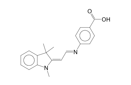 4-[2-(1,3,3-Trimethyl-2-indolinylidene)ethylideneamino]benzoic acid