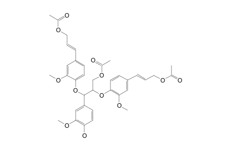 1-(4-HYDROXY-3-METHOXYPHENYL)-1,2-BIS-{4-[(E)-3-ACETOXYPROPEN-1-YL]-2-METHOXYPHENOXY}-PROPAN-3-OL-ACETATE
