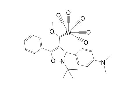 2-(tert-Butyl)-3-(p-(dimethylamino)phenyl)-4-(methoxymethylene)-5-phenyldihydroisoxazolepentacarbonyltungsten