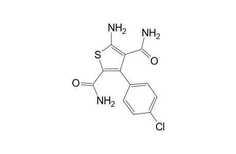 5-Amino-3-(4-chlorophenyl)thiophene-2,4-dicarboxamide