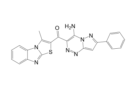 2-(4'-Amino-7'-phenylpyrazolo[5,1-c]-(1,2,4)-triazin-3'-oyl]-3-methylthiazolo[3,2-a]benzimidazole