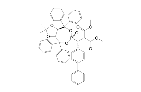 2-{(S)-1-[(3aR,8aR)-2,2-Dimethyl-6-oxo-4,4,8,8-tetraphenylperhydro-6.lamda.5-phosphepino[4,5-d][1,3]dioxol-6-yl]-1-(4-phenylphenyl)methyl}malonic acid dimethyl ester