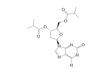 6-AMINO-9-[2-DEOXY-3,5-BIS-O-(2-METHYLPROPANOYL)-BETA-D-ERYTHRO-PENTOFURANOSYL]-1,9-DIHYDRO-2H-PURIN-2-ONE