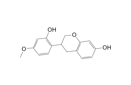 2H-1-Benzopyran-7-ol, 3,4-dihydro-3-(2-hydroxy-4-methoxyphenyl)-