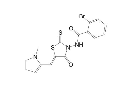 2-bromo-N-{(5Z)-5-[(1-methyl-1H-pyrrol-2-yl)methylene]-4-oxo-2-thioxo-1,3-thiazolidin-3-yl}benzamide